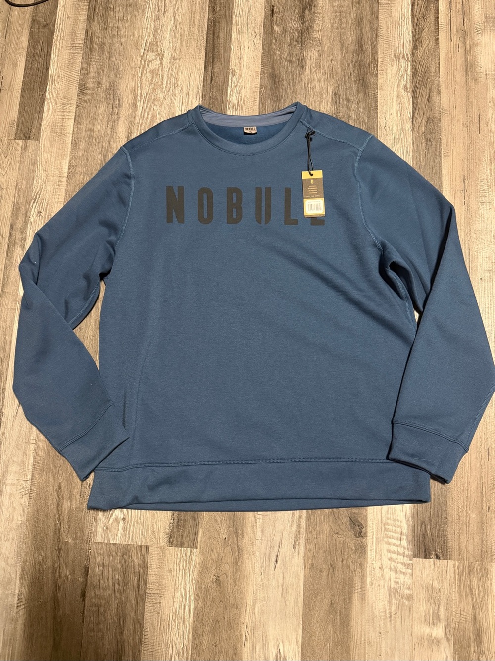 NOBULL Men's Blue Crewneck Sweatshirt